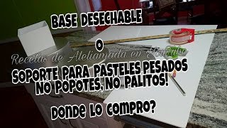 SOPORTES PARA PASTELES EN PISOS | BASE DESECHABLE | IDEA ORIGINAL CREADA POR EL Sr. ALEX 