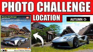 Forza Horizon 6 Photo Challenge #RuralLotus - Shirakawa Go Exact Location (Autumn Season)