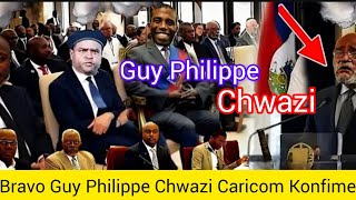 Guy Philippe Bon sou yo Caricom Siyen 48èdtan Enstalasyon Palais Nasyonal Tout Bagay fini Aswèa.-