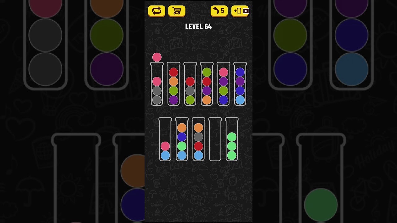 Ball Sort Puzzle - level 64 - YouTube