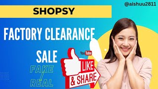 Shopsy factory clearance sale (unboxing video of @oppo f19 pro....)