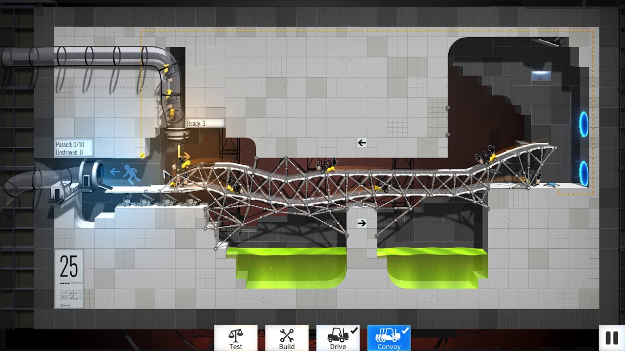Bridge Constructor Portal level 25 - YouTube