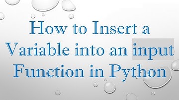 How to Insert a Variable into an input Function in Python