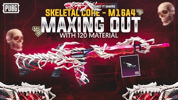SKELETAL CORE M16A4😍 MYTHIC UPGRADEABLE SKIN🔥| NEW MYTHIC M16 SKIN🔥| PUBG MOBILE | BGMI 🔥