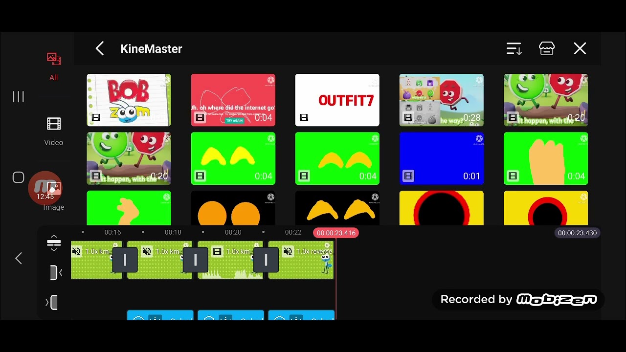 How to make bob zoom new logo effects on kinemaster