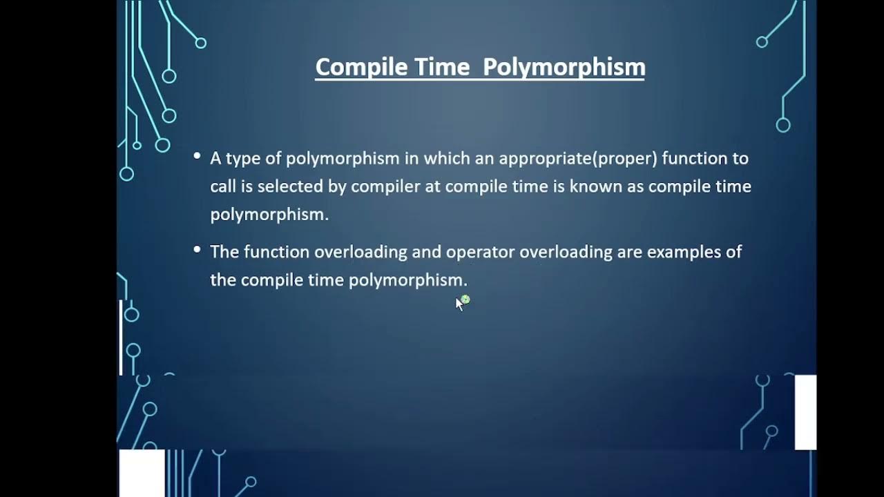 Polymorphism in C++ | Compile time Polymorphism | Runtime Polymorphism ...