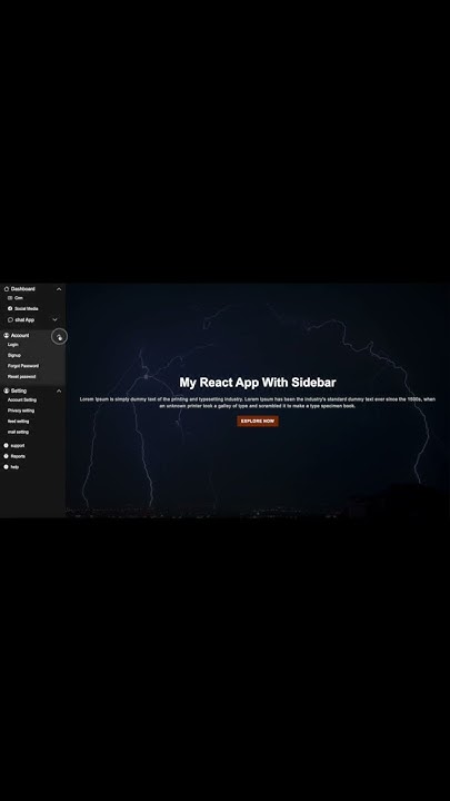 Create a sidebar with submenu using ReactJS | Devhubspot - YouTube