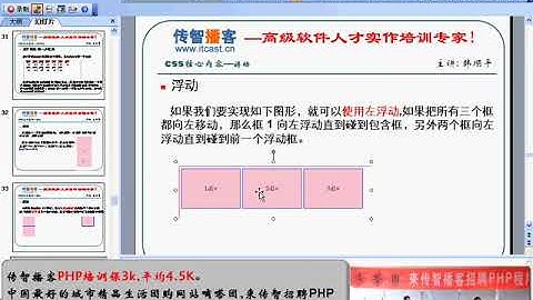 传智播客 韩顺平 php从入门到精通 视频教程 第018讲 浮动