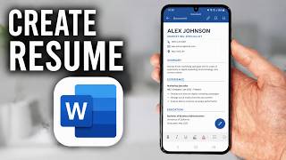 How to Create a Resume on Microsoft Word on Mobile (Full Guide 2026) screenshot 2
