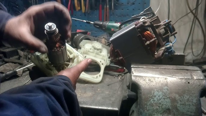 Elektromos fűnyíró motorjának javítása - YouTube