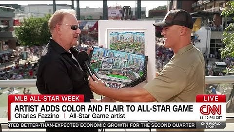 Hand-Painted MLB All-Star Game Home Plate Hits the Field | CNN with Fazzino