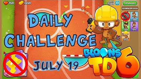 Bloons TD 6 Daily Challenge | Underrated Everything | No Hero No MK No Powers Used | July 19 2022