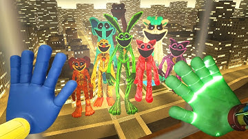 Surviving All Big Smiling Critters Chases & Jumpscares, Poppy Playtime | Garry