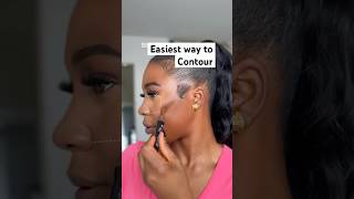 Only 3 steps ! #makeuptok #blackgirlmakeup #howtocontourface #howtocontour #contourtutorial
