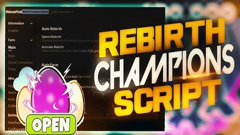 Rebirth Champions Ultimate script – (Auto Click, Auto Rebirth, Auto Upgrade)