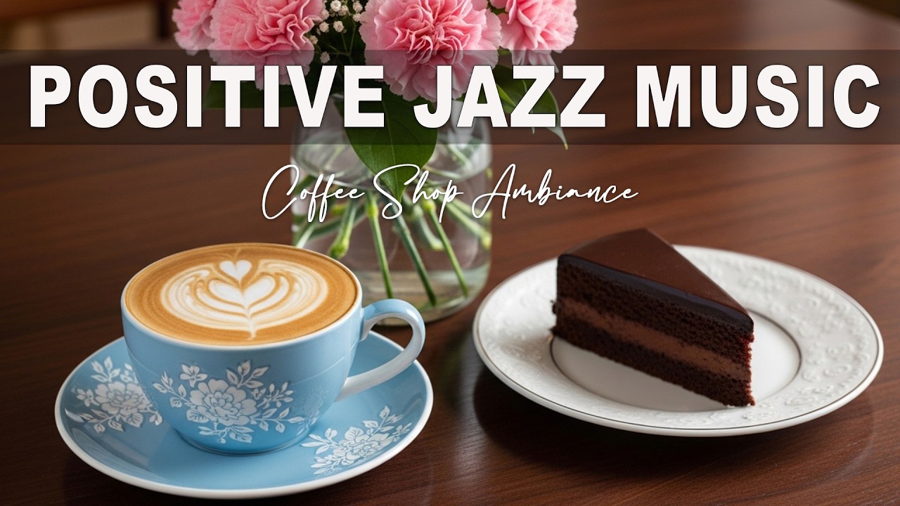 Positive Jazz Music☕ Bossa Nova Piano - Coffee Shop Ambience for Good Moods.
