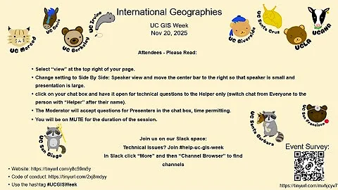 International Geographies - UC GIS Week 2025 - Day 3