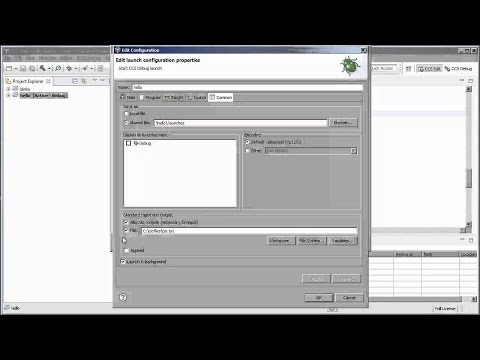 Saving CCS Console I/O to file 2019