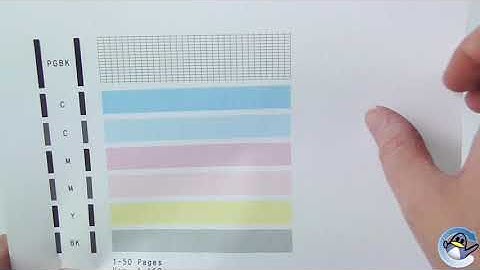 Canon Pixma TS5050/TS5051: How to do a nozzle check pattern