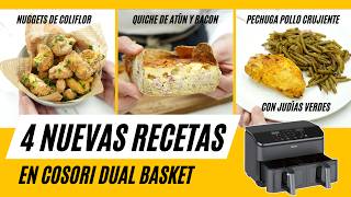 4 Recetas en Freidora de Aire ¡que te VOLVERÁN LOCO! en Cosori Dual Basket... by Recetas de Cocina Chefdemicasa 44,661 views 2 months ago 12 minutes, 13 seconds