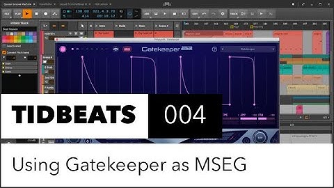 Using Gatekeeper as MSEG in Bitwig