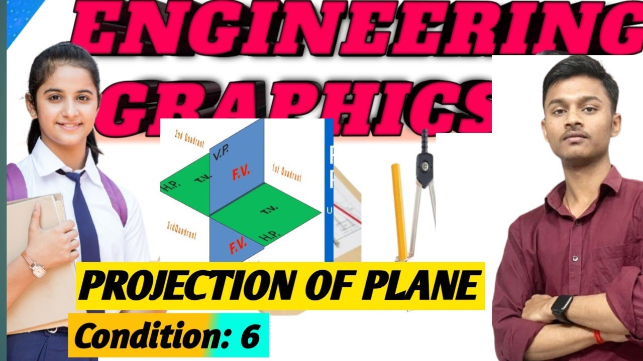 #Engineering..graphics projection of plane Condition 6 imp condition # ...