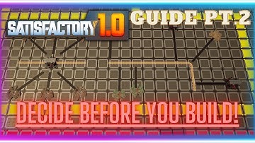 Full logistics Guide pt.2 | Planning LOGISTICS before building in Satisfactory 1.0 | Tips and Tricks