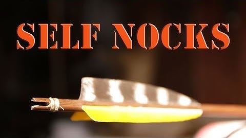 Primitive arrow self nocks for cane, bamboo, or wood shafts