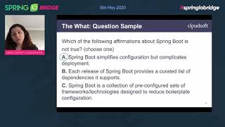Action plan to become a Spring Certified Professional - Iuliana Cosmina @ Spring I/O Bridge