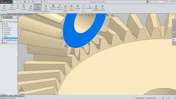 Bevel Gear with Animation Video Tutorial SolidWorks