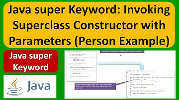 Java super Keyword: Invoking Superclass Constructor with Parameters (Person Example) | Java Tutorial