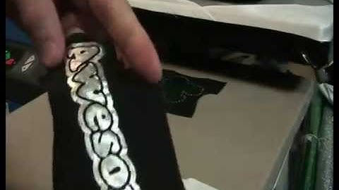 Synergy 17 - TexTack Foil HTV Garment Decorating Material Demonstration Not Siser