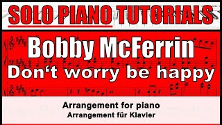 BOBBY MCFERRIN - Don't worry be happy - score for SOLO PIANO