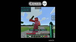 Minecraft Combo pt - 2 ☠️ #minecraft #shorts