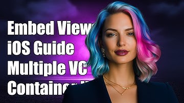 How to Embed Multiple View Controllers in a Container View in iOS