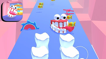 Teeth Runner ​- All Levels Gameplay Android,ios (Part 6)