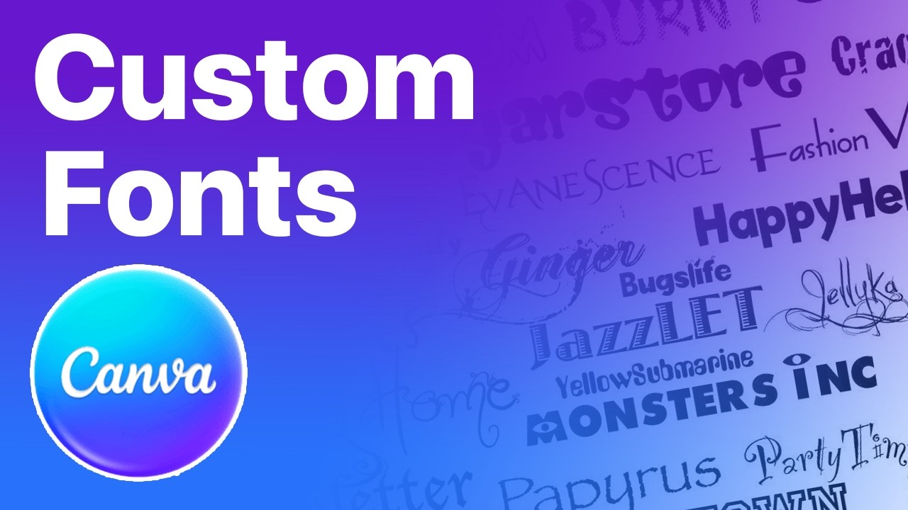 How To Add Custom Fonts To Canva (Add New Fonts) - YouTube