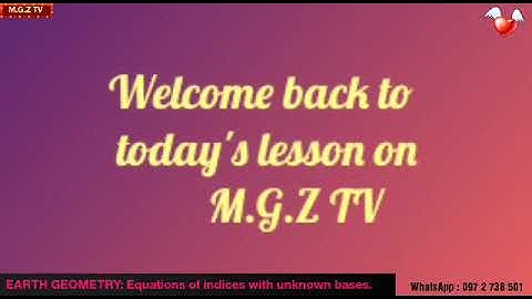 INDICES: EQUATIONS WITH UNKNOWN BASES.
