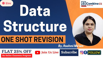 Data Structure MARATHON | Searching and Sorting algo | All Complexity | CombineCS | Rashmi Ma