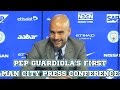 Pep Guardiola's First Manchester City Press Conference As Manager In Full