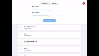 The Voice Keeper Personal voice on Fluent AAC app