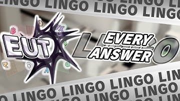 EVERY LINGO PUZZLE ANSWER | Everything Upgrade Tree v0.6