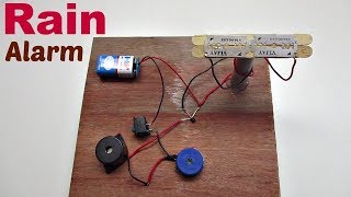 Rain Detector Alarm - How to make a Rain Detector Alarm at Home Easy