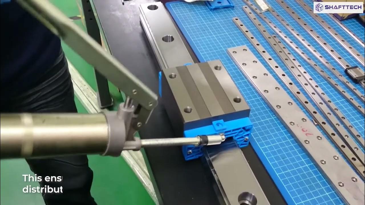 Pumping grease into Linear Bearing / Linear Guide Block YouTube