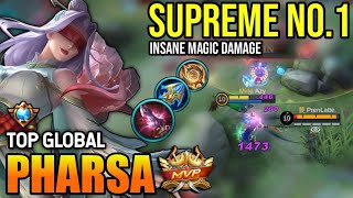 PHARSA BEST BUILD 2023 | TOP GLOBAL PHARSA GAMEPLAY | MOBILE LEGENDS✓