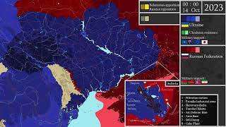 Russo-Ukrainian War (2022-2024), 2 years of the Russian invasion of Ukraine/俄烏戰爭兩周年，戰線變化