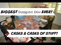 MEGA BIGGEST DUMPSTER DIVE EVER CASES & CASES OF STUFF!