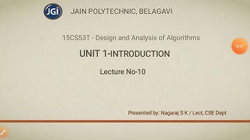 [15CS53T] Design and Analysis of Algorithms
