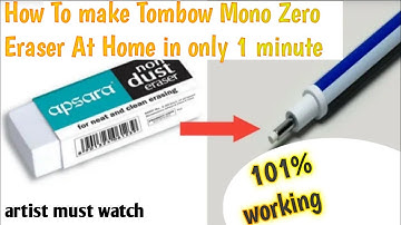 How To make Tombow Mono Zero Eraser At Home || Easy Step By Step || Sarabjeet Arts