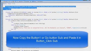 How to make a advanced Bookmark in VB